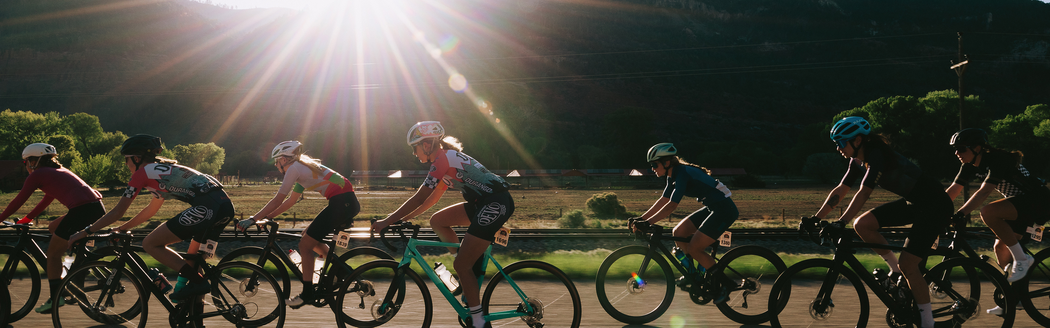 Iron Horse Bicycle Classic riders in Southwest Colorado